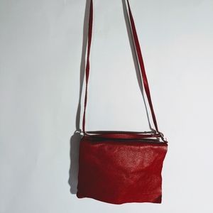 Italian leather crossbody bag